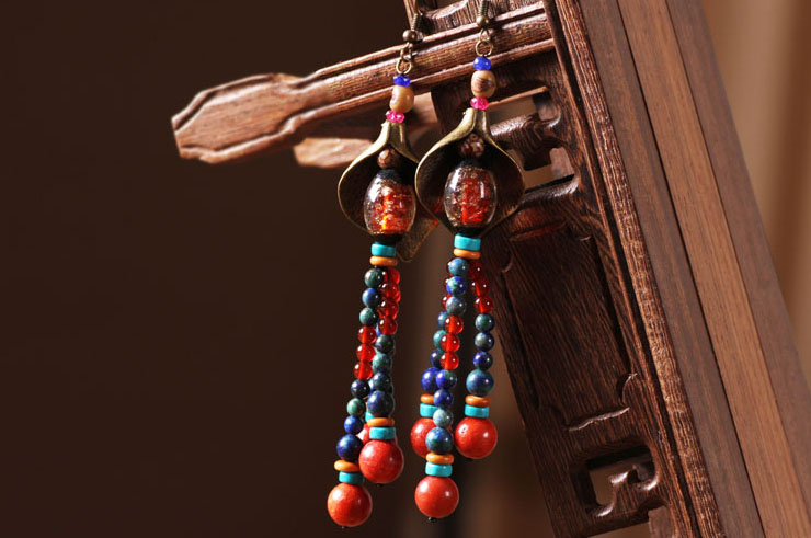 Boucle d'oreille Multi-couleur