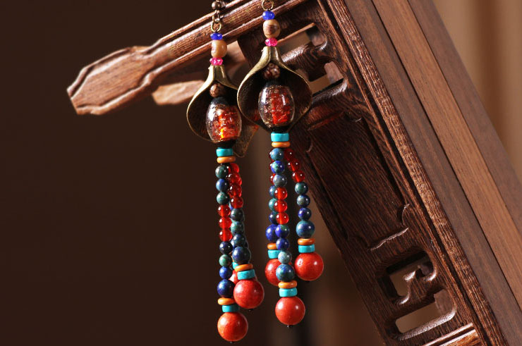 Boucle d'oreille Multi-couleur