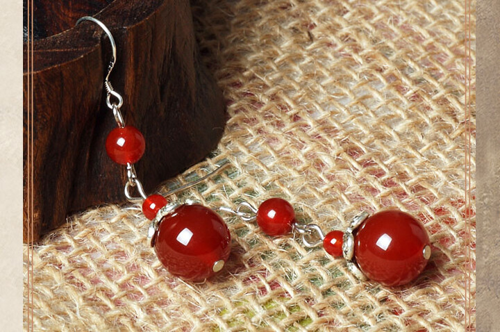 Boucle d'oreille Agate 1