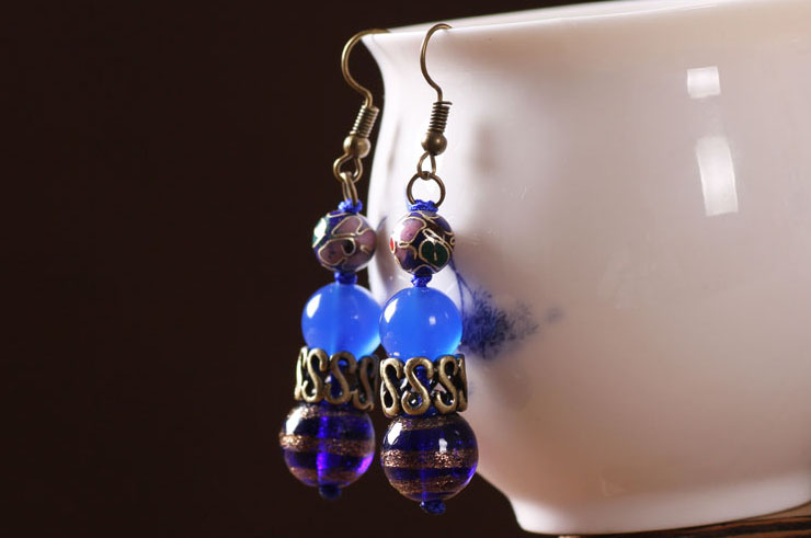 Cloisonne Earring