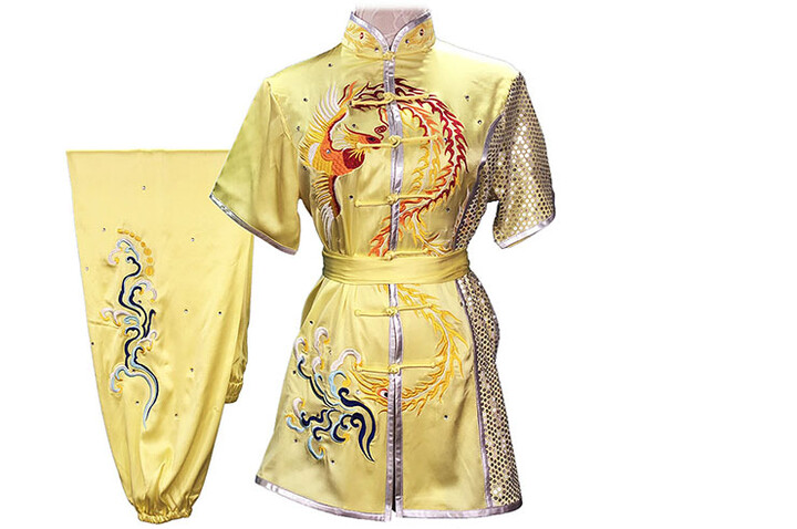 Vestido Concorrência Chang Quan HanCui, Fénix Amarelo