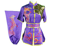 HanCui Chang Quan Competition Uniform, Purple & Red Dragon