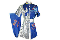 Vestido Concorrência Chang Quan HanCui, Dragão Azul & Prata 2
