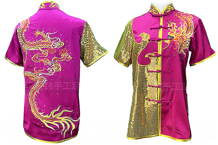 Vestido Concorrência Chang Quan HanCui, Dragão Fuchsia
