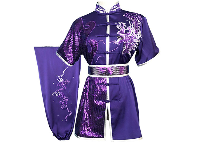 HanCui Chang Quan Competition Uniform, Purple Dragon