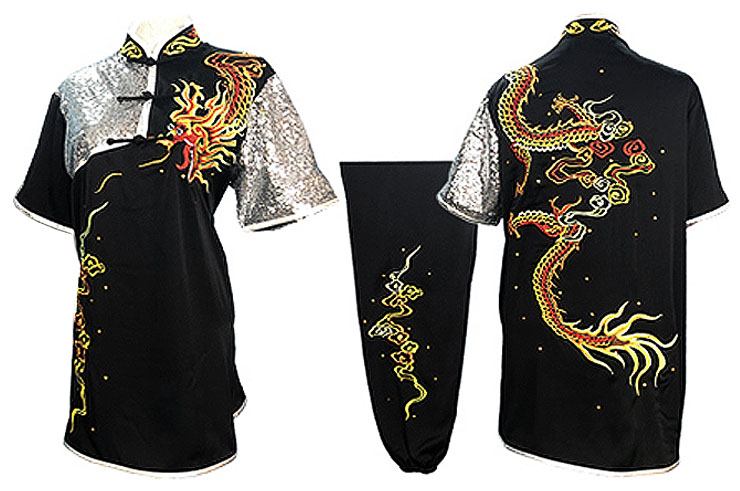 Traje competición Chang Quan HanCui, Dragón Negro y Plata