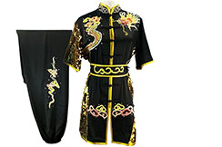 HanCui Chang Quan Competition Uniform, Black & Gold Dragon 5