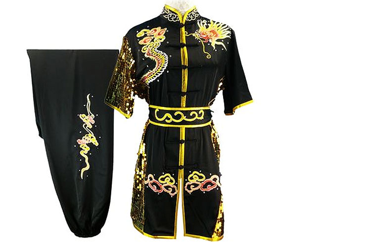 Tenue Compétition Chang Quan HanCui, Dragon Noir & Or 5