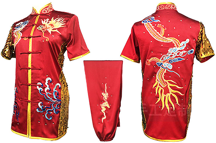 Tenue Compétition Chang Quan HanCui, Dragon Rouge & Or 2