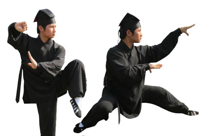 Vestido Wudang Abertura Diagonal