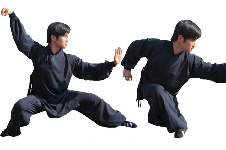 Vestido Wudang Abertura Diagonal