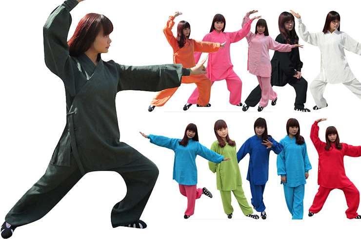 Women Wudang Uniform Slanted Opening