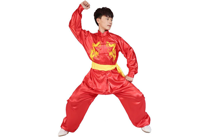 Vestido Taiji Duplo Dragões, Shaolin