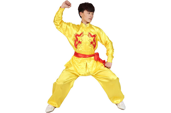 Vestido Taiji Duplo Dragões, Shaolin