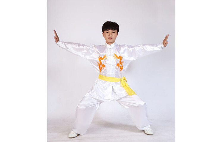 Vestido Taiji Duplo Dragões, Shaolin