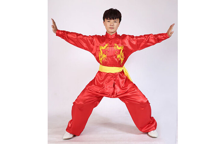 Vestido Taiji Duplo Dragões, Shaolin