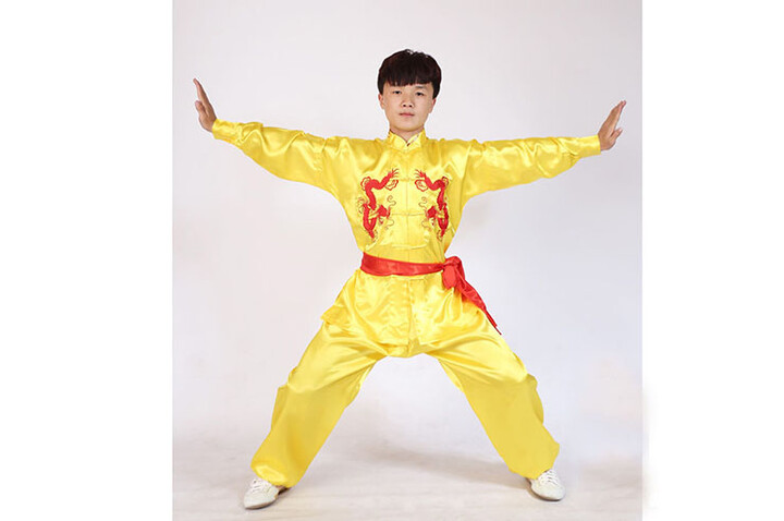 Vestido Taiji Duplo Dragões, Shaolin