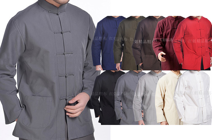 Traditional Top «Tangzhuang» Long Sleeves, Cotton