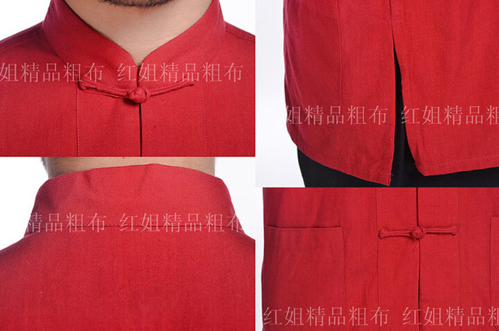 Blusa Tradicional «Tangzhuang» de Manga Comprida, Algodão
