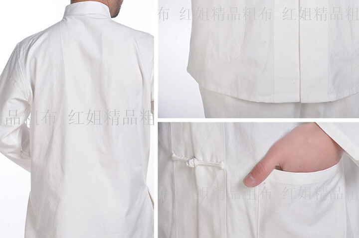 Blusa Tradicional «Tangzhuang» de Manga Comprida, Algodão