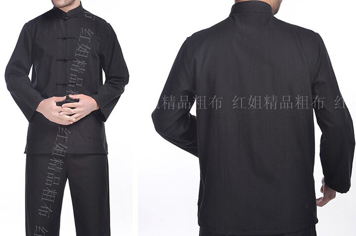 Blusa Tradicional «Tangzhuang» de Manga Comprida, Algodão