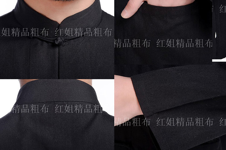 Blusa Tradicional «Tangzhuang» de Manga Comprida, Algodão