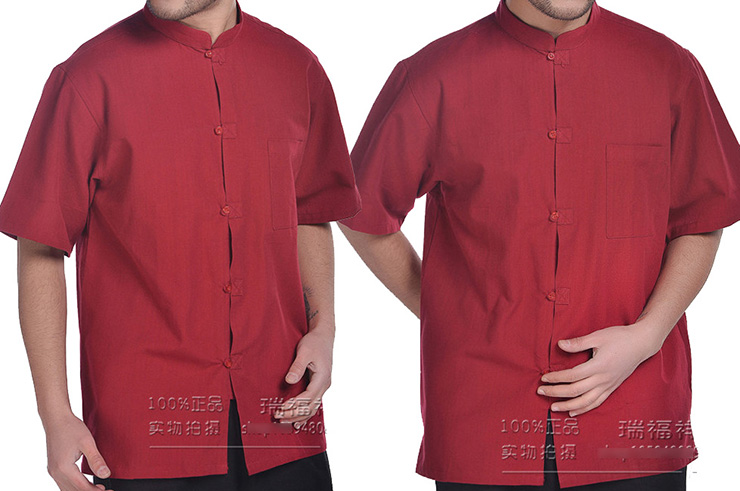 Chinese Shirt Short Sleeves, Cotton