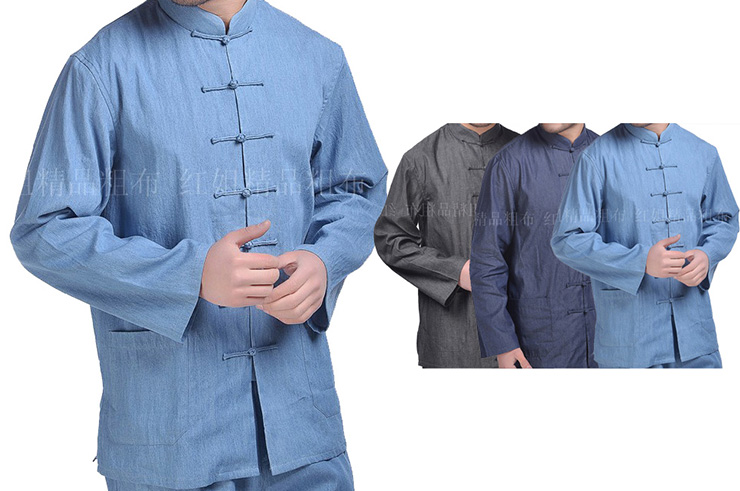 Camisa tradicional «Tangzhuang» Mangas Largas 3