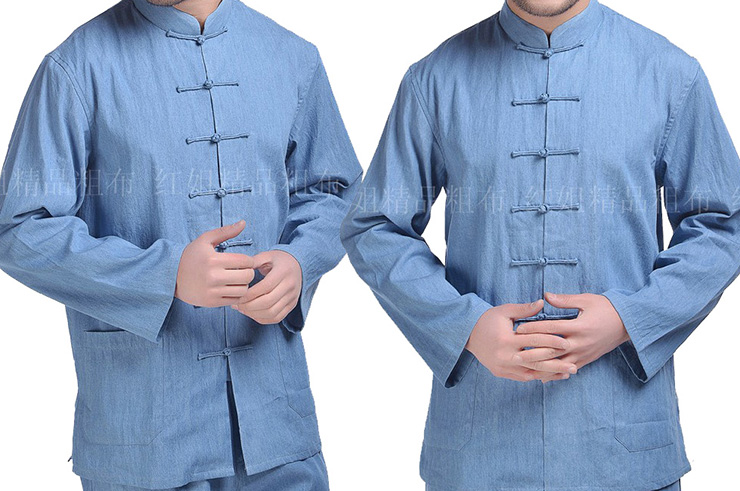 Camisa tradicional «Tangzhuang» Mangas Largas 3