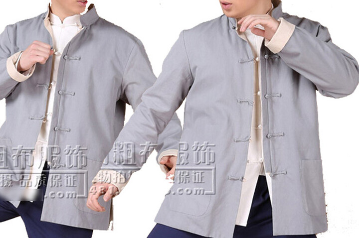 Blusa Tradicional «Tangzhuang» de Manga Comprida, Reversível