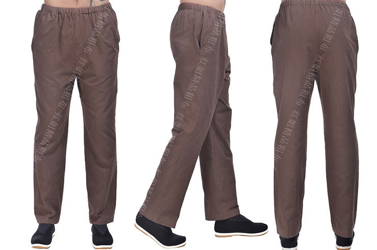 Pantalón «Tangzhuang» Bolsillos de Lado, Algodón 1