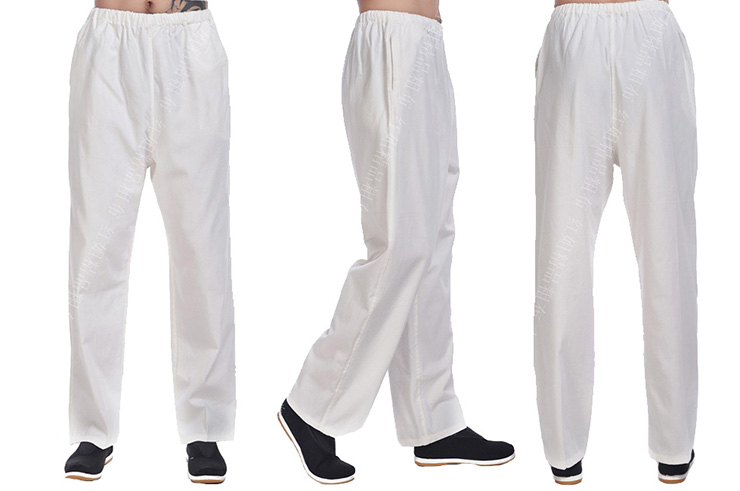 Pantalon «Tangzhuang» Poche Côtés, Coton 1