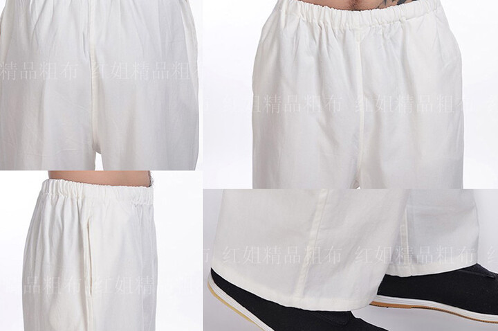Pantalón «Tangzhuang» Bolsillos de Lado, Algodón 1