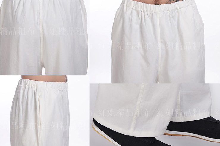 Pantalon «Tangzhuang» Poche Côtés, Coton 1