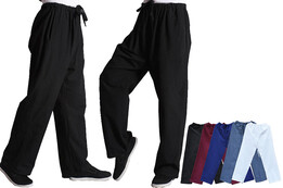 Calças «Tangzhuang» Bolso Lados, Algodão 2