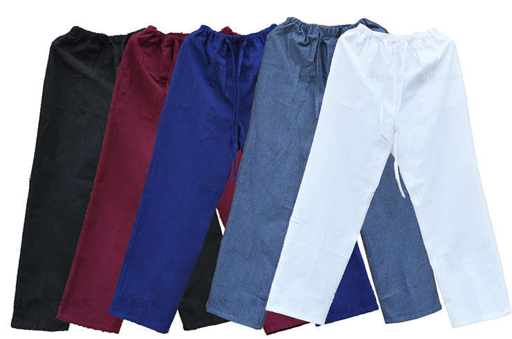 Pantalon «Tangzhuang» Poche Côtés, Coton 2