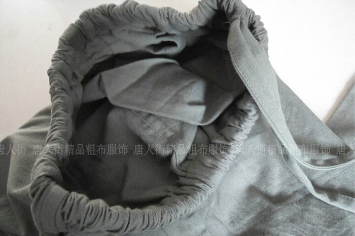 Calças «Tangzhuang» Bolso Lados, Algodão 2