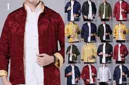 Veste Traditionnelle Col Mao Réversible, Dooyun