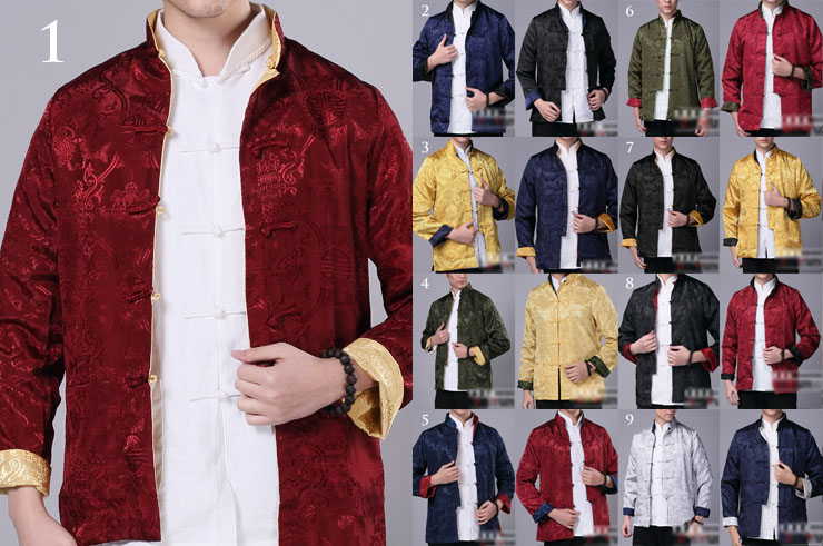 Veste Traditionnelle Col Mao Réversible, Dooyun