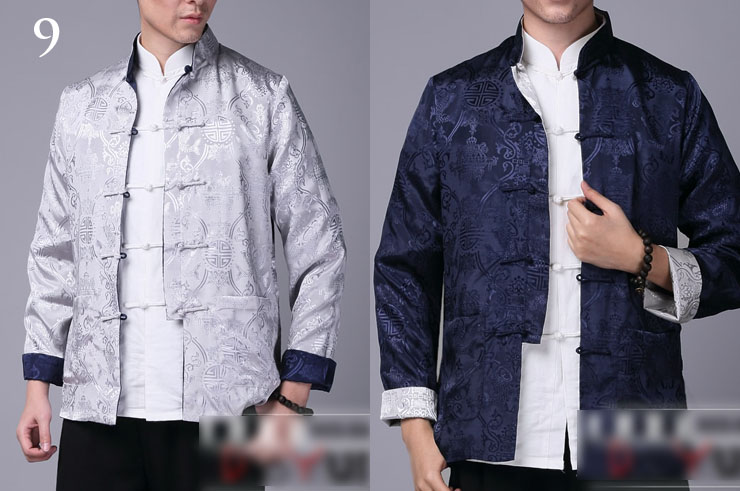 Veste Traditionnelle Col Mao Réversible, Dooyun