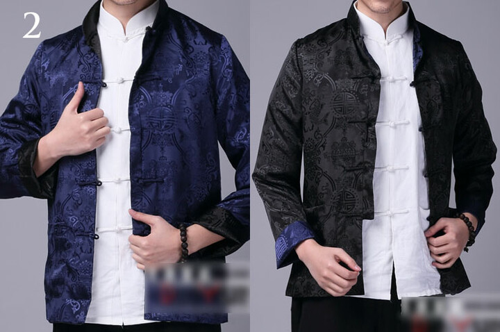 Veste Traditionnelle Col Mao Réversible, Dooyun