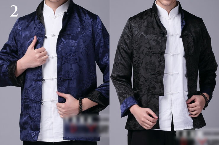 Veste Traditionnelle Col Mao Réversible, Dooyun