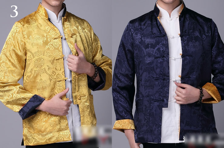 Veste Traditionnelle Col Mao Réversible, Dooyun