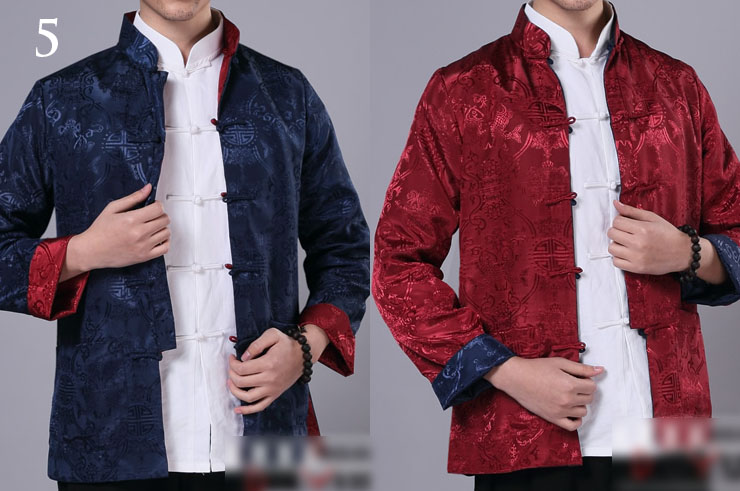 Veste Traditionnelle Col Mao Réversible, Dooyun