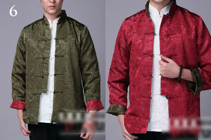 Veste Traditionnelle Col Mao Réversible, Dooyun
