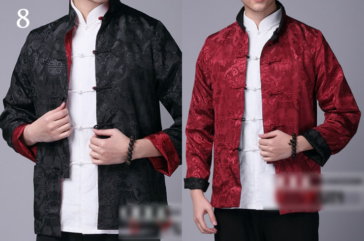 Veste Traditionnelle Col Mao Réversible, Dooyun