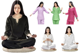 Tenue Yoga, coton et lin, KSY