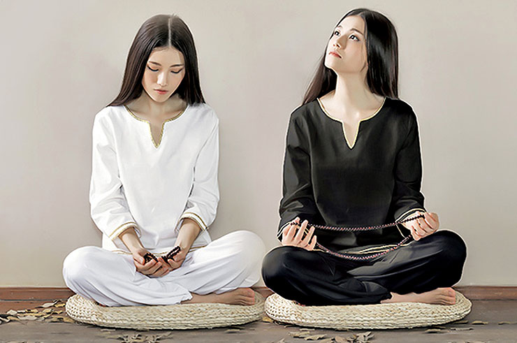 Yoga outfit, cotton and linen, KSY