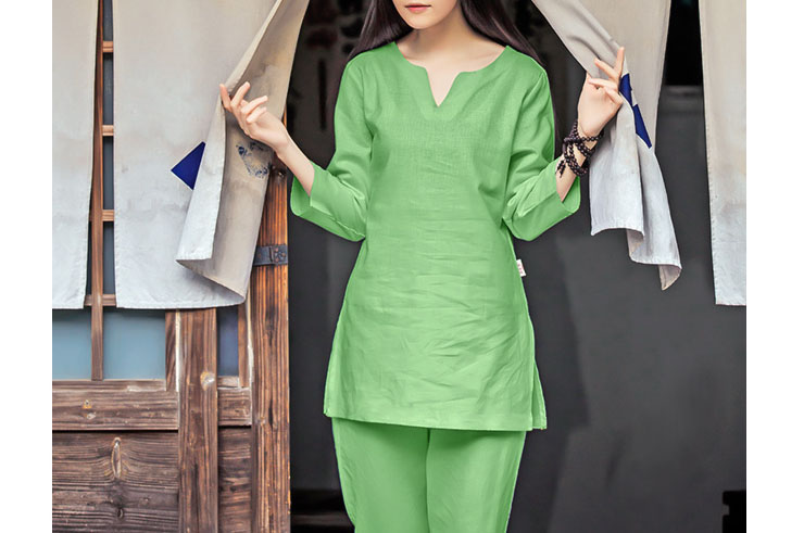 Yoga outfit, cotton and linen, KSY