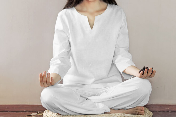 Yoga outfit, cotton and linen, KSY